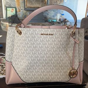 Michael Kors blossom large shoulder tote